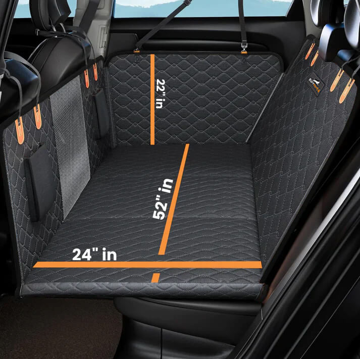 PawpyStuff™ CozyRider - Hard Bottom Back Seat Extender + FREE Dog Bed (Premium Package💎)