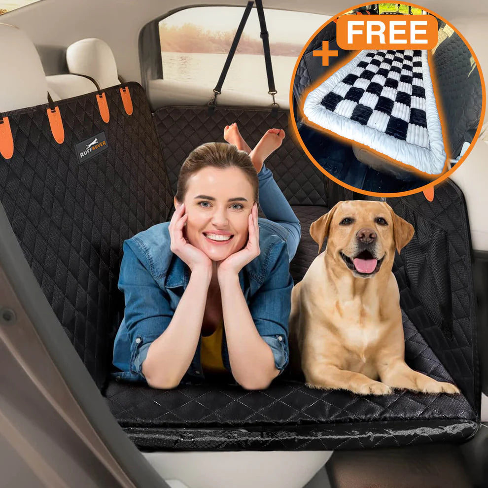RuffRover 2.0™ - Hard Bottom Back Seat Extender + FREE Dog Bed
